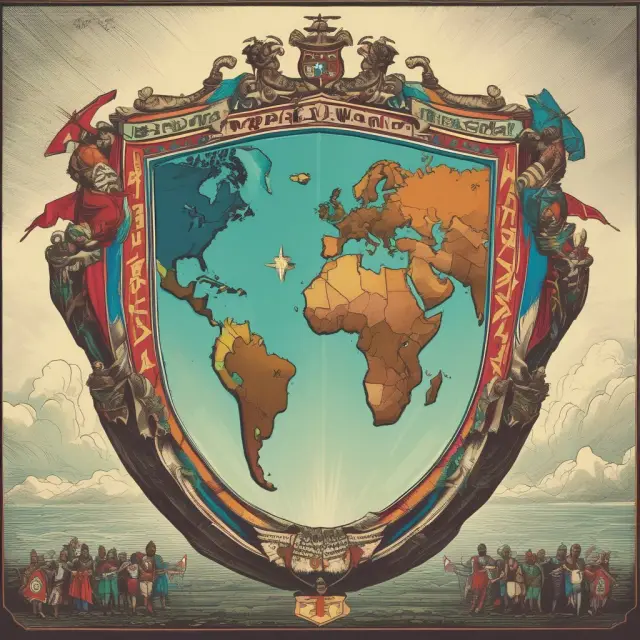 Three interconnected countries forming a protective shield, signifying collaborative efforts to counteract the effects of dumping in global trade.