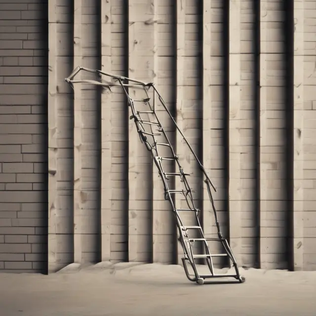An image of a bond ladder climbing up a wall with altering yield curves, representing the adjustment of portfolio duration based on interest rate shifts.