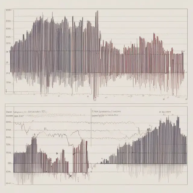 An image showing rippling waves in the stock market depicting autocorrelation