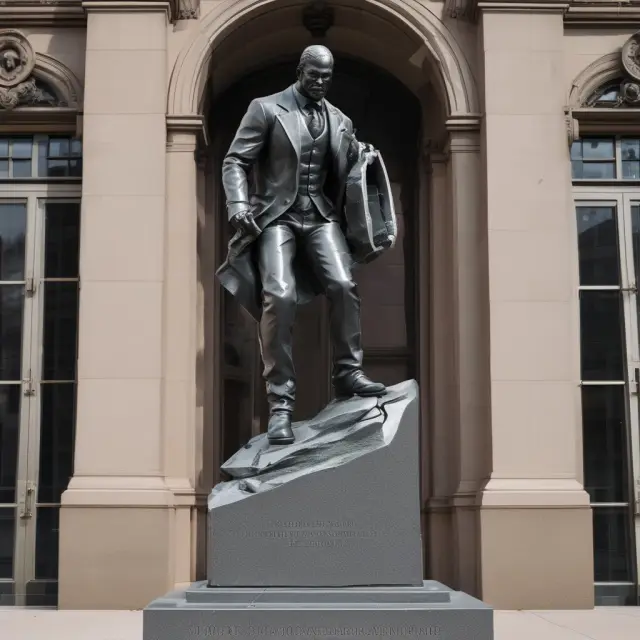 Durbin Watson statue with cracks representing limitations when handling models with lagged dependent variables