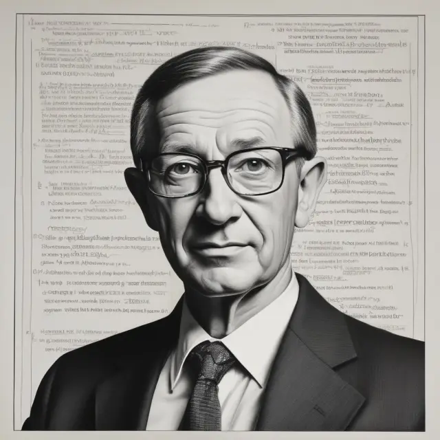 An image of a sturdy bridge connecting questions (represented by scrolls) to answers held by a wise figure, symbolizing FAQs about the Durbin Watson Statistic