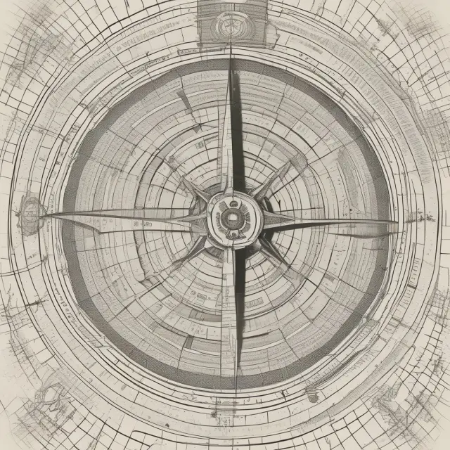 An artistic compass with the MSCI EAFE Index as its guiding force, sailing through global equity markets to achieve diversification and investment objectives