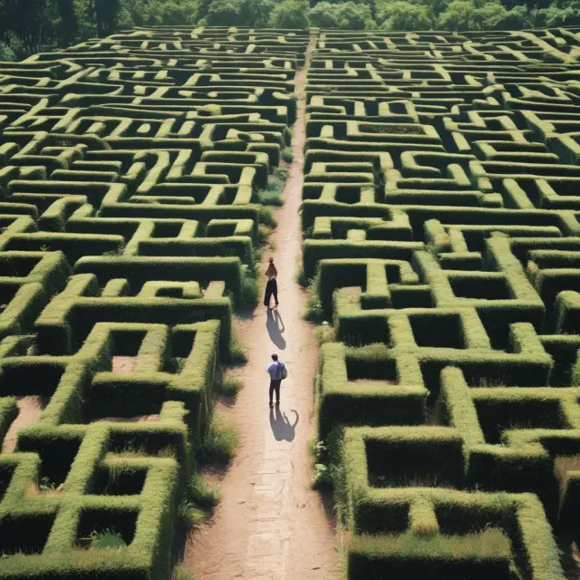 A metaphorical maze of FAQs on earmarking, illustrating the complexities and intricacies of understanding this financial practice