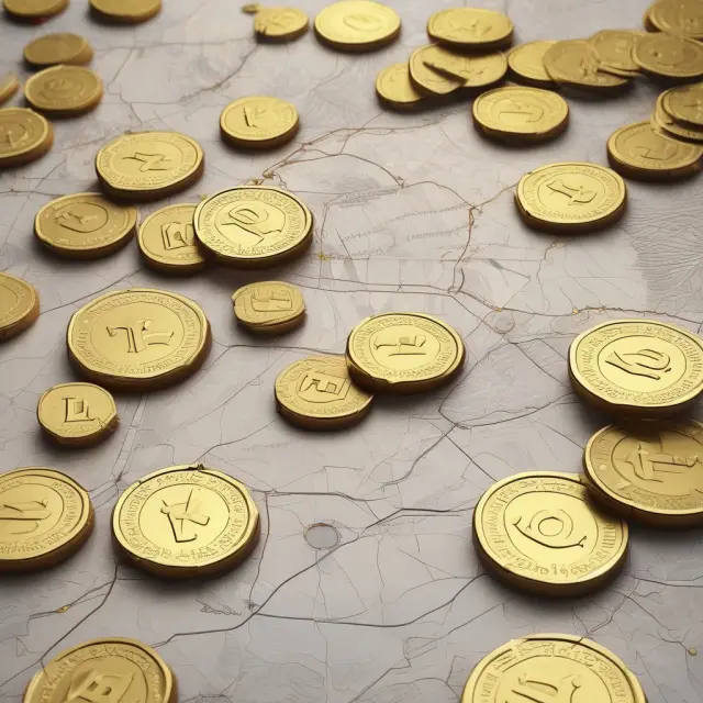 Gold coins flowing into a world map with pins signaling earmarked projects