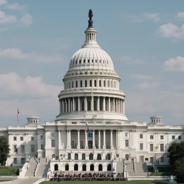 Image of a bridge with representatives from two parties standing at each end, discussing the moratorium on earmarks and building trust