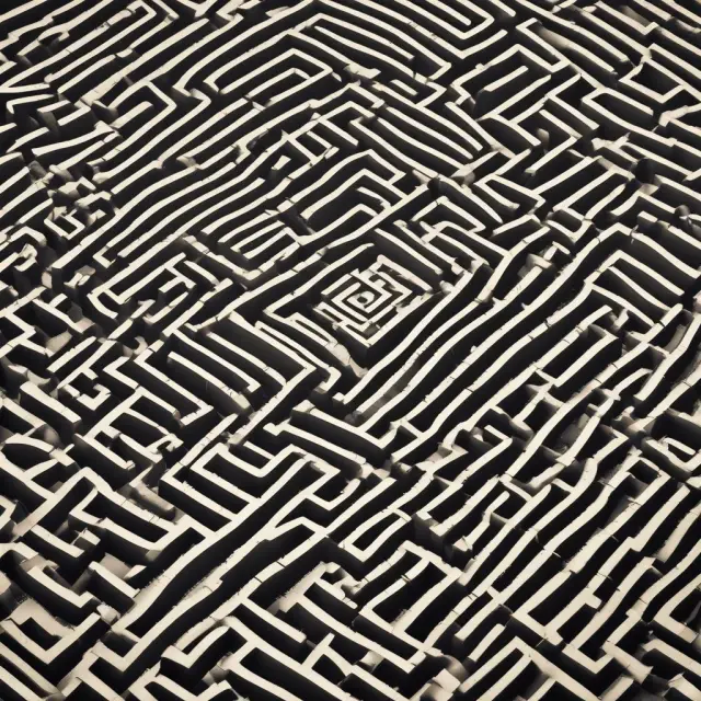 A maze illustrating common misconceptions surrounding earned income tax credits (EITC), symbolizing the journey to clarify and dispel myths about EITC