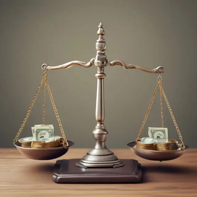 Visualizing eligibility: Scale with dependents, age, filing status, and investment income in balance for the Earned Income Tax Credit.