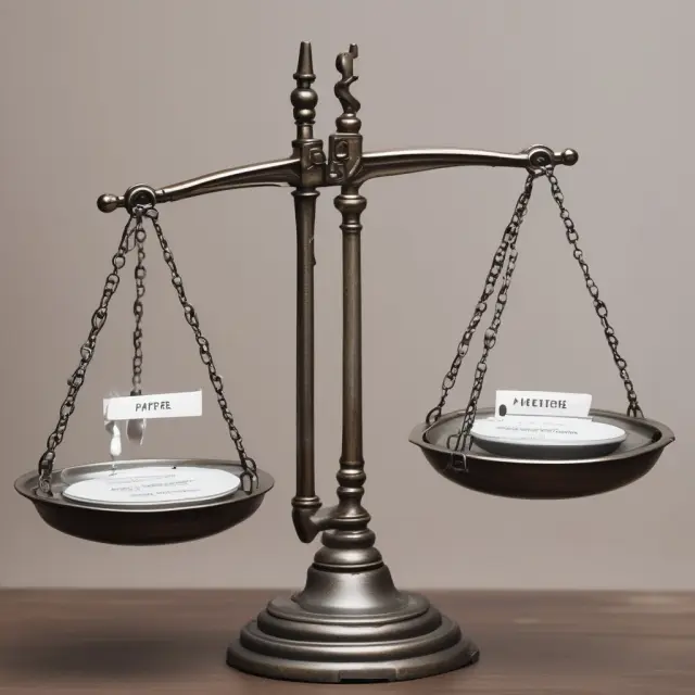 Accurate earnings announcements and analyst estimates maintaining financial market stability. Scale represents balance between realistic expectations and actual performance.
