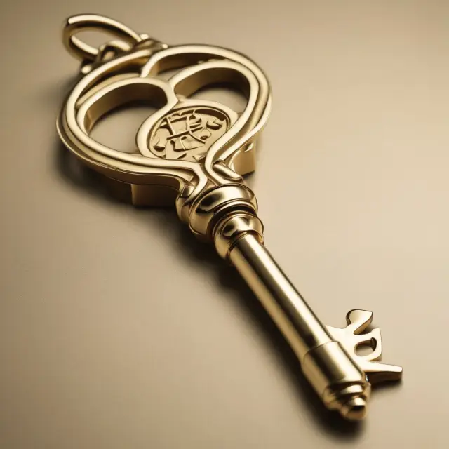 An image of a golden key being handed over to a utility company, symbolizing the concept and transfer of an easement in gross