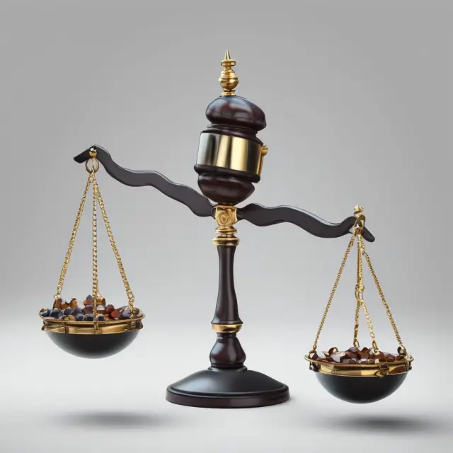 Two scales with weights symbolizing EBIDA (without taxes) and EBITDA (with taxes), demonstrating the impact of tax implications on each metric.