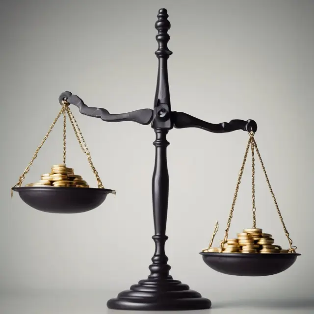 A balance scale with traditional GAAP earnings on one side and non-GAAP measures (EBITA & EBITDA) on the other, indicating a changing perspective towards profitability assessment.