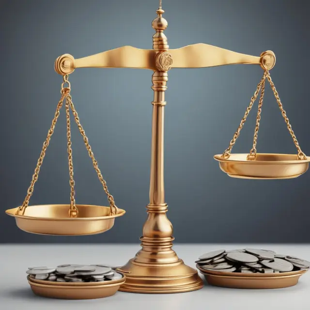 Two scales balanced, one tipped with EBITDA, the other with Enterprise Value