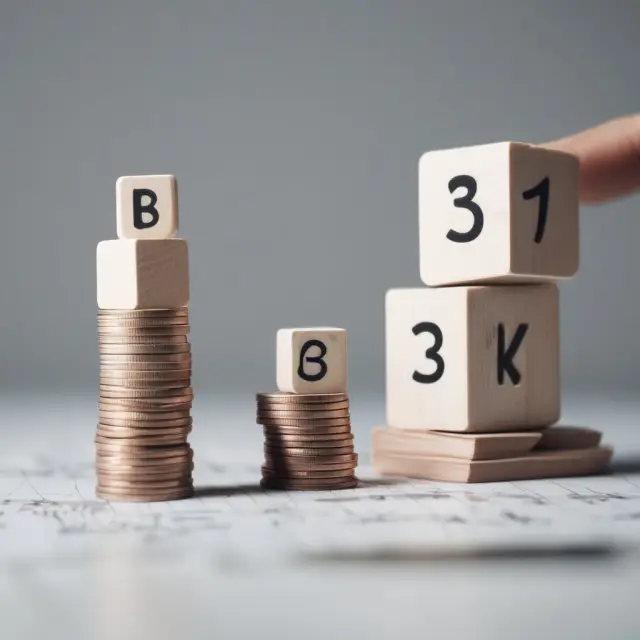 Two interlocking blocks representing Net Income and Operating Income, forming a larger block symbolizing EBITDA, highlighting their role in creating this financial measure
