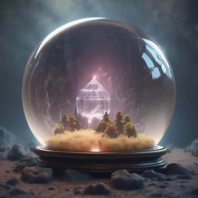 An illuminated crystal ball showcases EBITDA