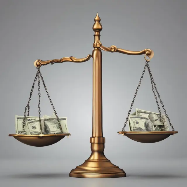 Two scales with labels: one labeled 