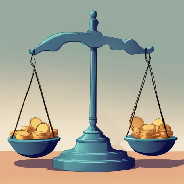 Three weights on balancing scales symbolizing EBITDA, EBIT, and EBITDAR for financial performance comparison