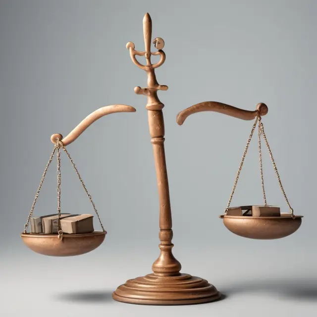 A balanced scale holding an EBITDAR model on one side, and a GAAP model on the other, illustrating their importance in financial analysis