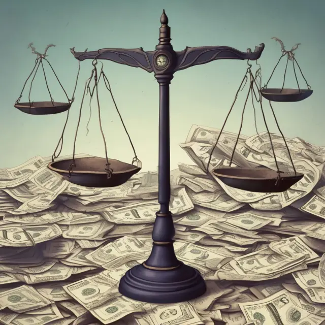 Scales tipping, representing the importance of Earnings Before Tax (EBT) in comparing companies