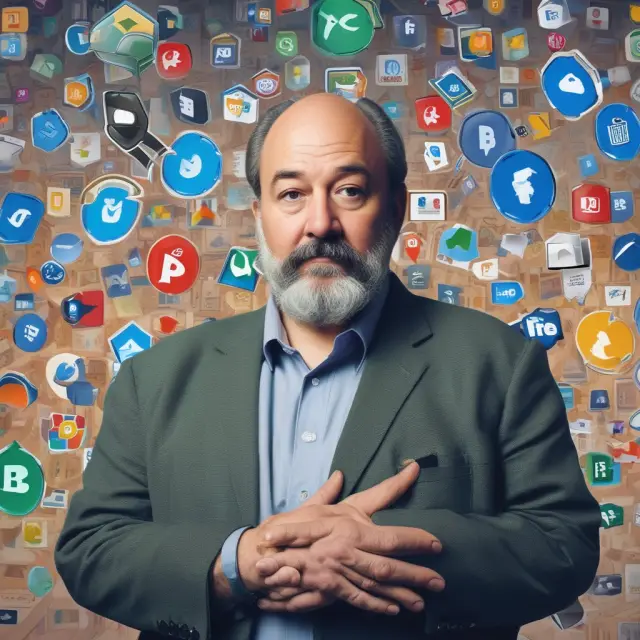 David Chaum, the founder of DigiCash, in discussion with banking and tech giants during eCash