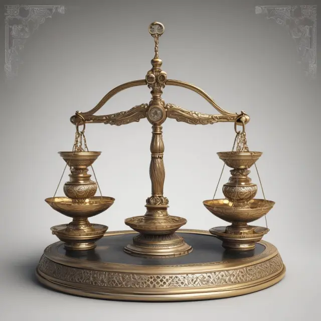 An intricate scale with interconnected circles symbolizing ownership, location, and internalization advantages in a global business context.