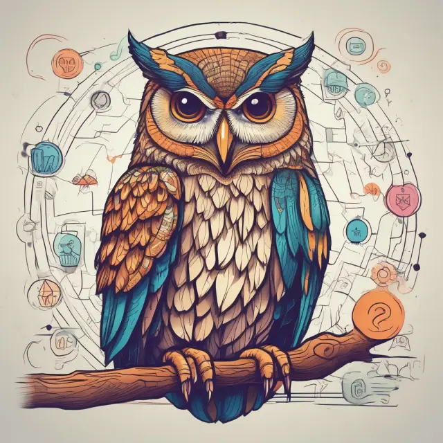 An ECN is represented as a bustling digital marketplace, while a traditional broker appears as a wise owl offering financial wisdom and security