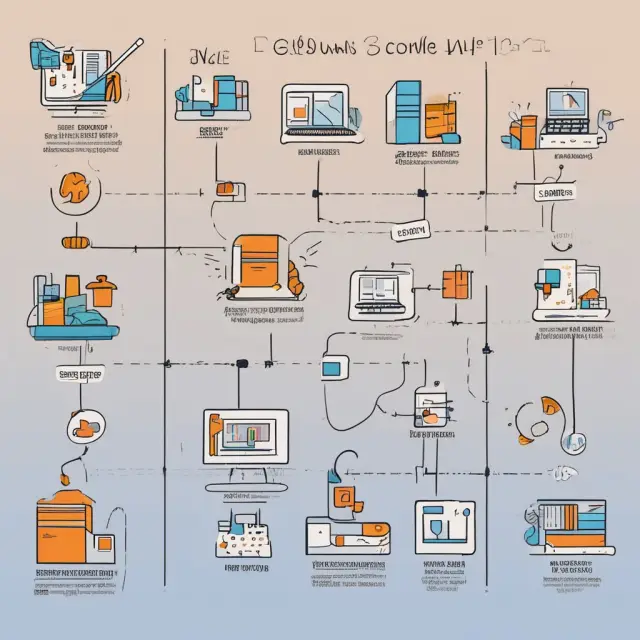 Visualization of milestones in the history of ecommerce, from mail-order catalogs and NetMarket transactions to modern digital marketplaces.