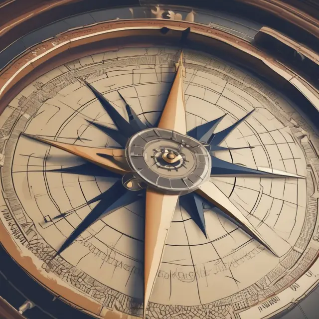 A compass symbolizing key macroeconomic indicators: Inflation Rate, Unemployment Rate, and GDP Growth.