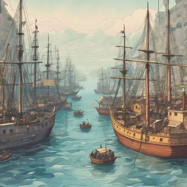 A captain steering a ship through a sea of economic data, using tools like regression analysis, econometric modeling, and sentiment indicators