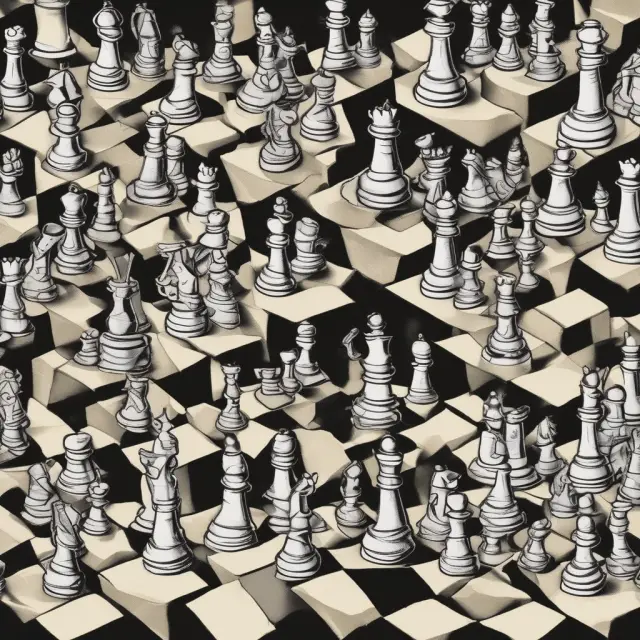 A global chessboard with blooming flowers representing nations coming together through economic integration