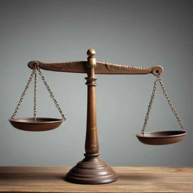 An image of scales balanced between social justice and economic justice concepts to illustrate their interconnected roles in creating a fairer society.