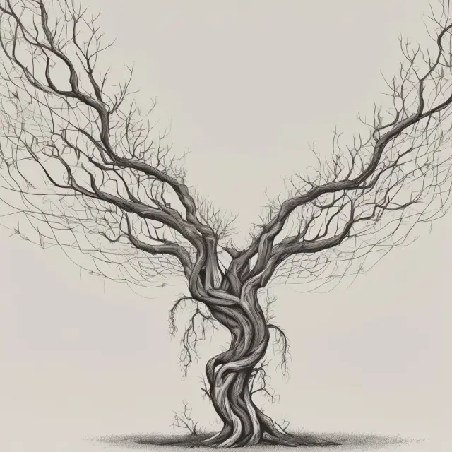 Two interconnected vines symbolizing economic life and depreciation, illustrating their relationship in asset management