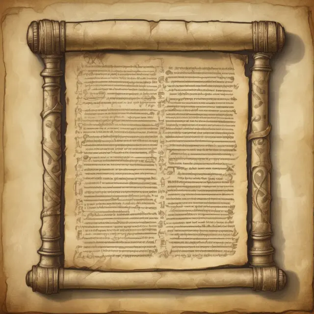 An ancient scroll unraveling, revealing economic theories inspiring the Economic Recovery Tax Act of 1981 (ERTA)
