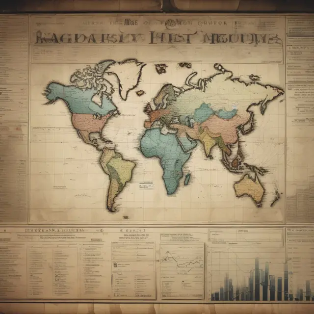 A timeline of significant economic milestones, from the Industrial Revolution to emerging markets