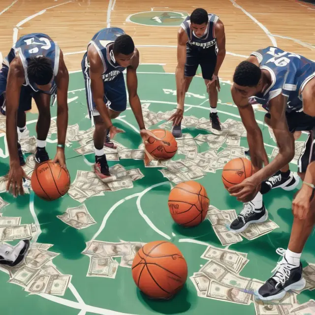 Star athletes receiving unearned income from market imperfections and asymmetric information on a labor market basketball court