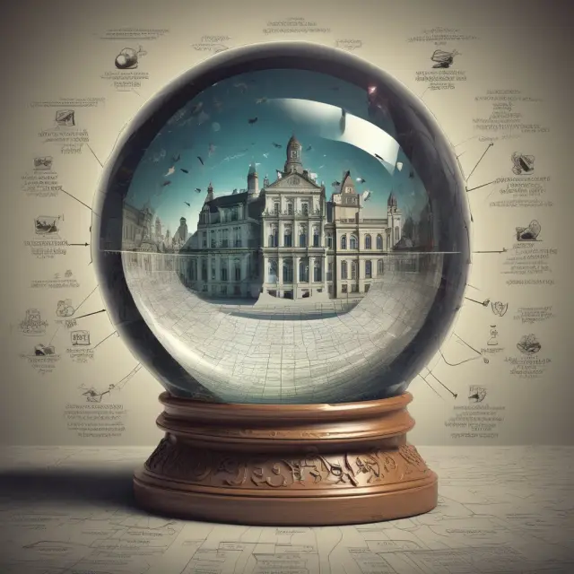 Crystal ball revealing complex EVE calculations for both banking institutions and investment portfolios