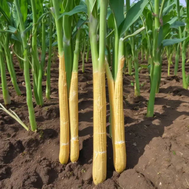 Image of corn, beans, and squash depicting complementary production processes and their synergies