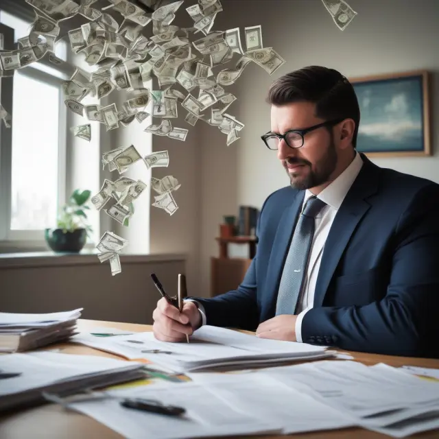 An institutional investor sailing through an ocean with different ECRs for various financial instruments. They aim to reach the treasure chest of optimal cash management strategies.