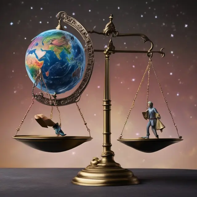 An astronomical scale weighing advantages (stars) and disadvantages (planets) of Education IRAs