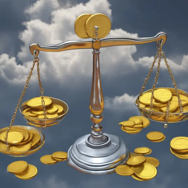 Gold coins symbolize EGI, while silver coins represent NOI. Storm clouds illustrate vacancy and credit losses in this metaphorical image.