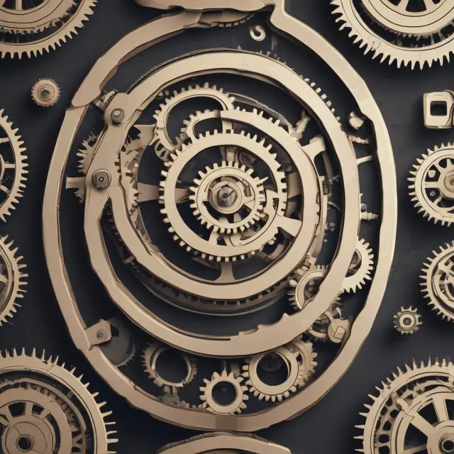 A visually engaging image of cogs from a clockwork mechanism interconnecting and aligning into contractual agreements, symbolizing the importance of managing effective dates within organizations.