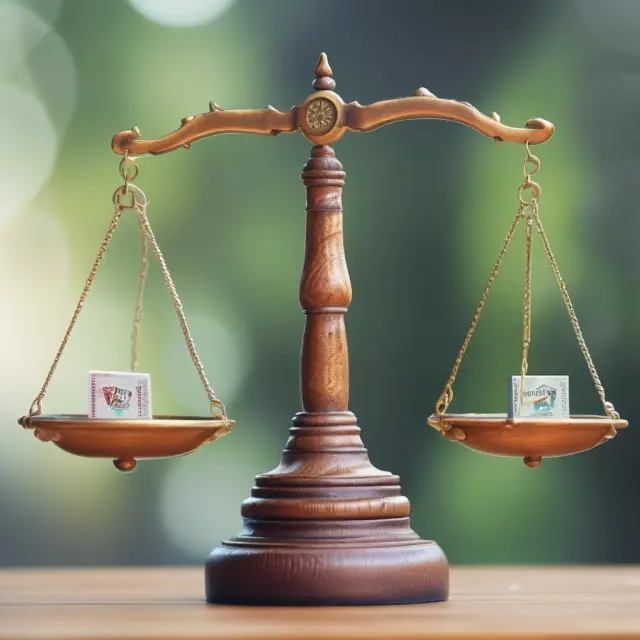 Two scales balance loans with different effective annual interest rates, representing a fair comparison