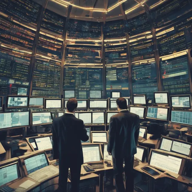 An institutional investor skillfully navigates market information using passive investing, low-cost index funds, benchmarks, and high-frequency trading for insight and an edge