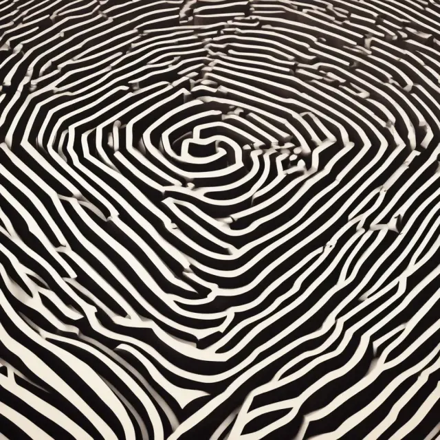 A serene sea of market data with tides ebbing and flowing around a labyrinthine maze, hinting at hidden arbitrage possibilities