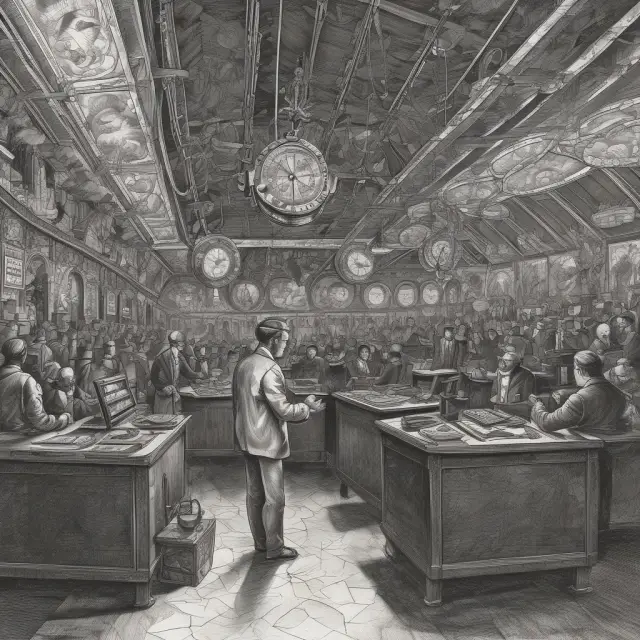 High-Frequency Traders in a clockwork market, minimizing price discrepancies to maintain market efficiency