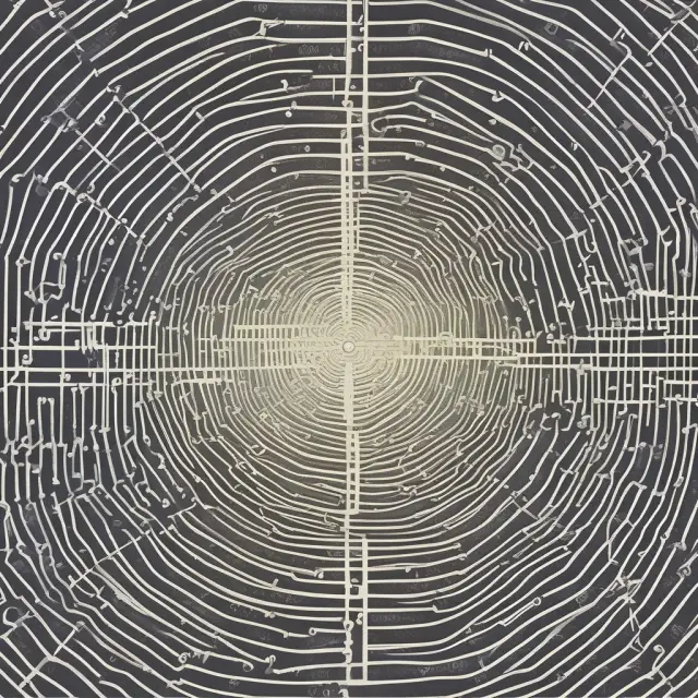 An intricate web of stock market data illustrating the Efficient Market Hypothesis.