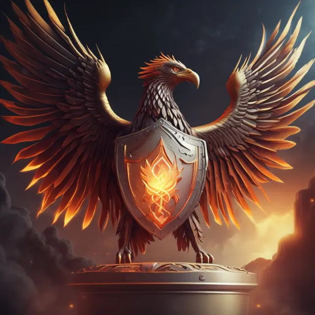 A phoenix rises above a shielded server, emphasizing EFTPS