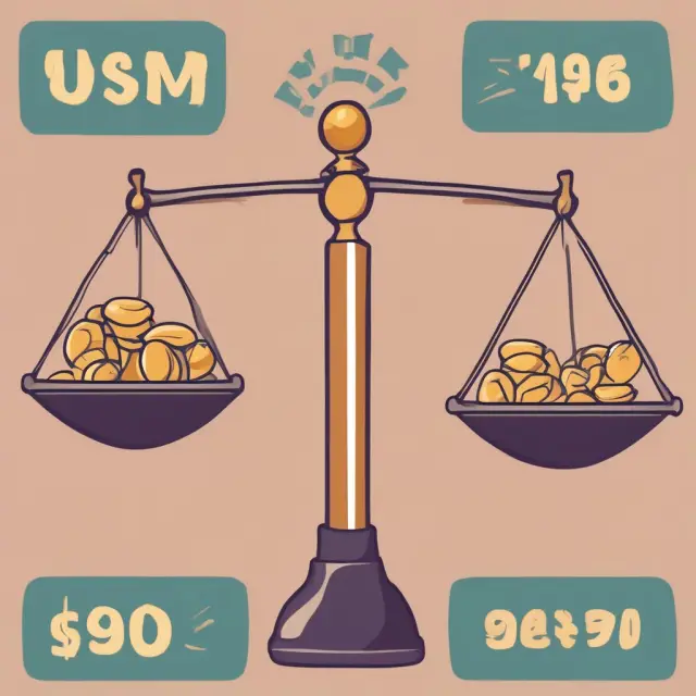 Balanced scales with various-sized coins reflecting egalitarian principles.