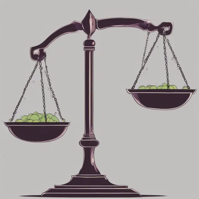 Visualization of calculating price elasticity using scales that represent price and quantity changes