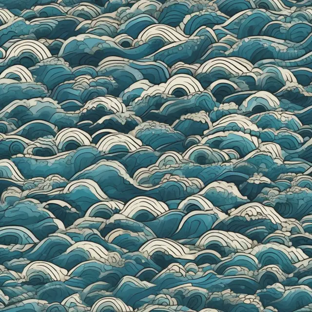 An illustration of price waves affecting consumer demand in a body of water, symbolizing elastic goods