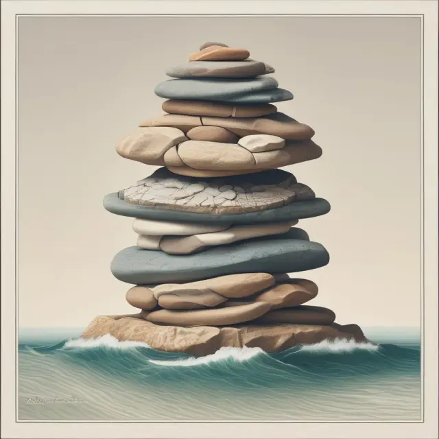 Image of a consumer budget wave with anchored necessities and floating luxury items